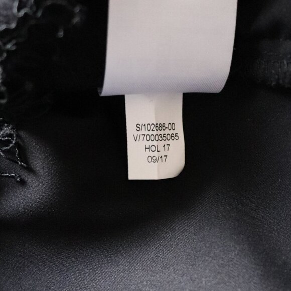 Banana Republic Women's Sz 8 Black Lace 1/4 Length Sleeve Crewneck Midi Dress‎ - Picture 14 of 14